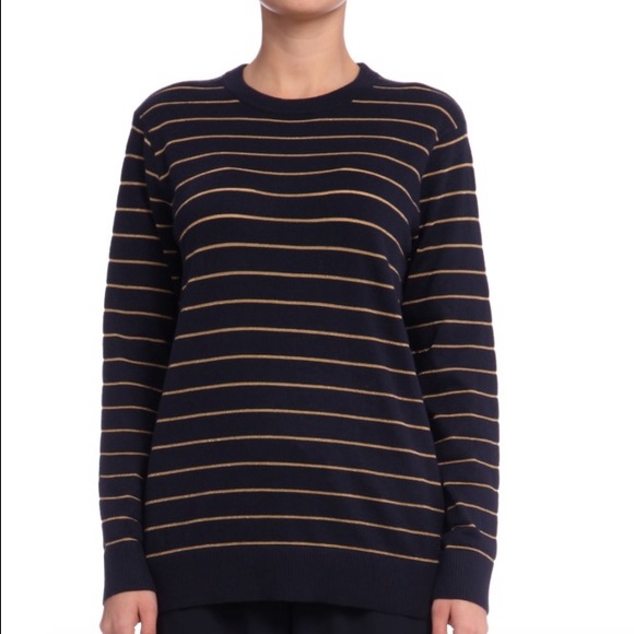 DKNY Navy and Gold Sweater - Picture 1 of 3
